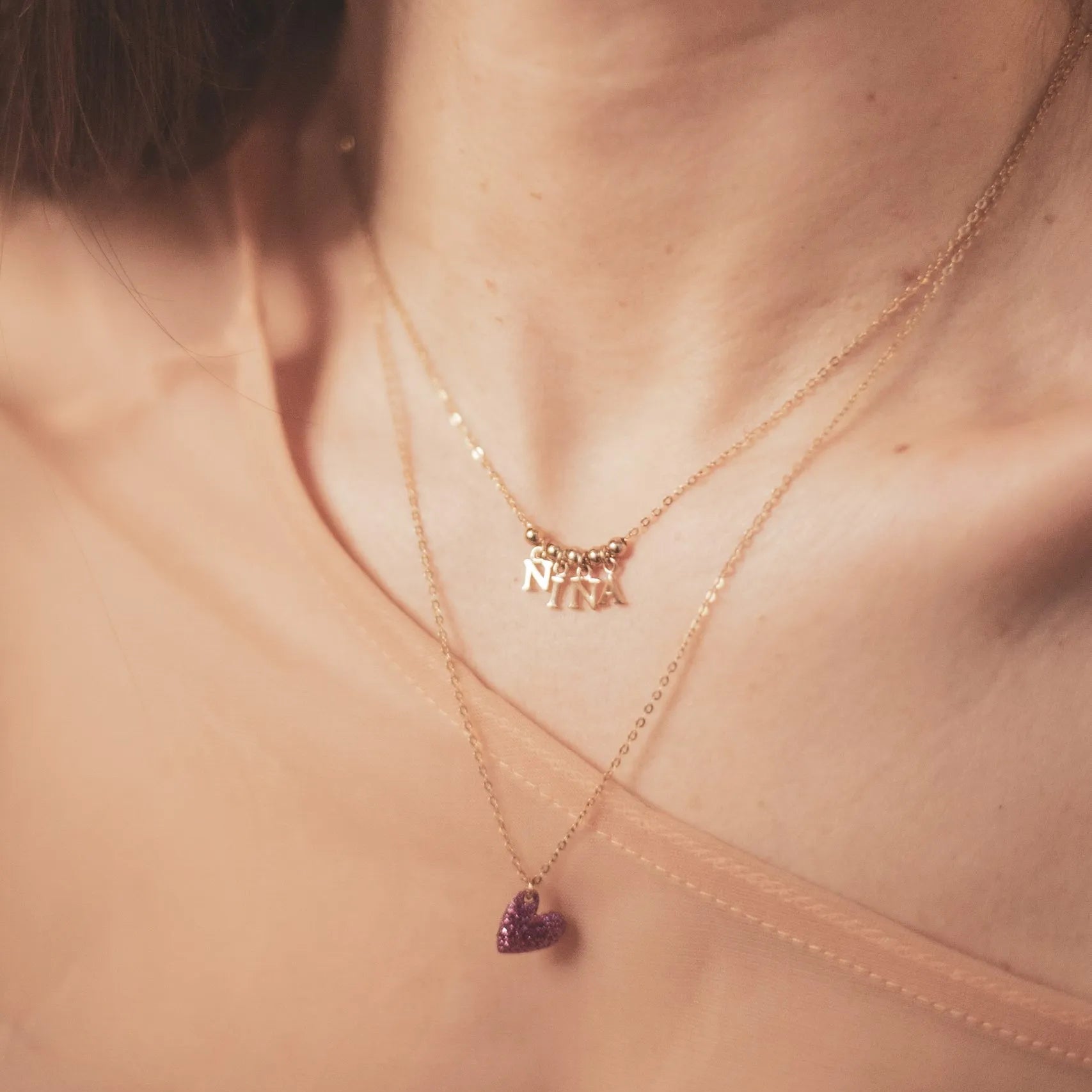 Collar con la palabra Minnie