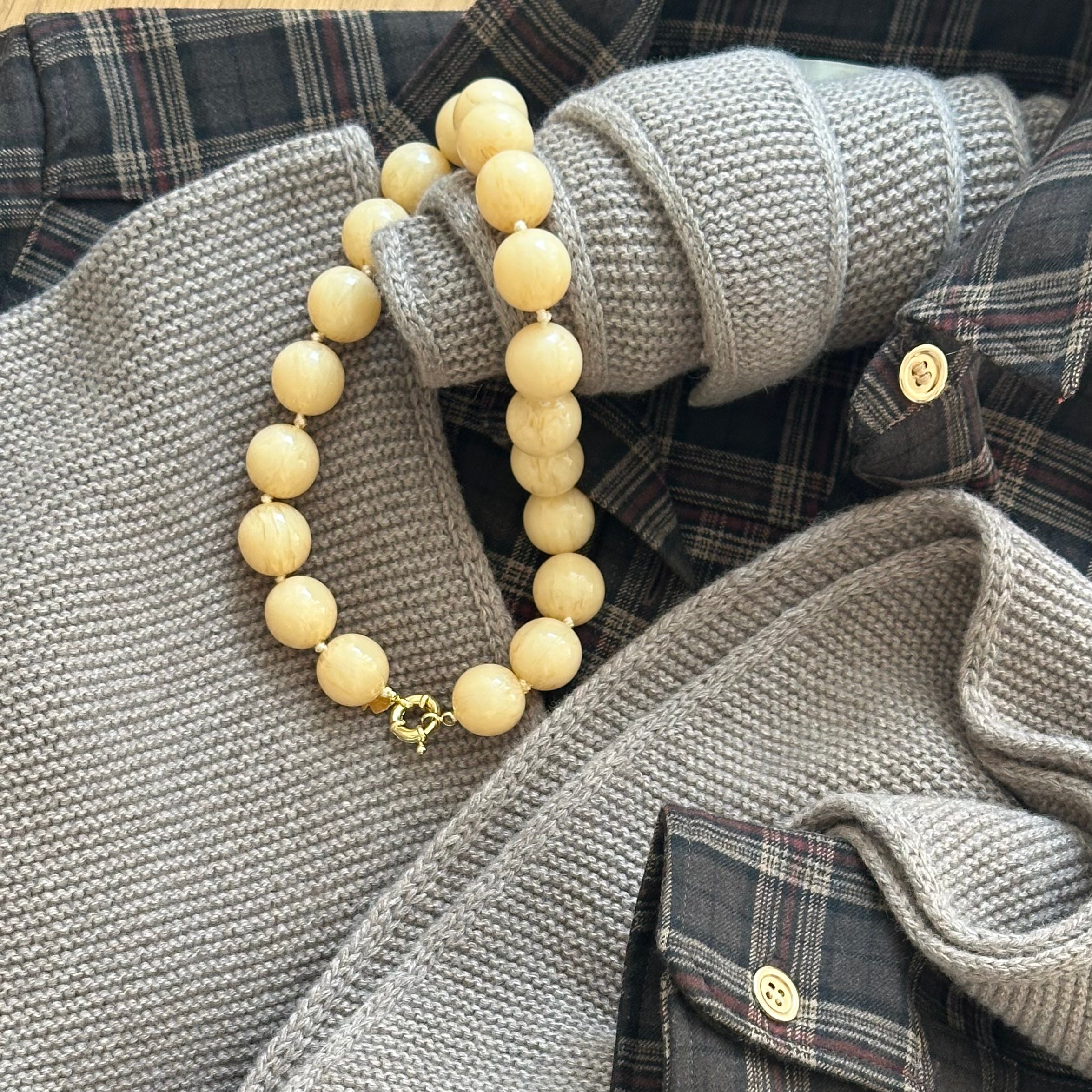 Collier Bubba Vanilla Ivory
