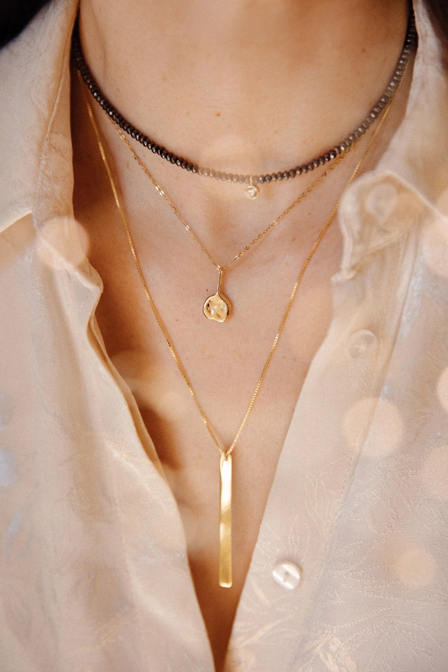 Collier Diamond Pirite
