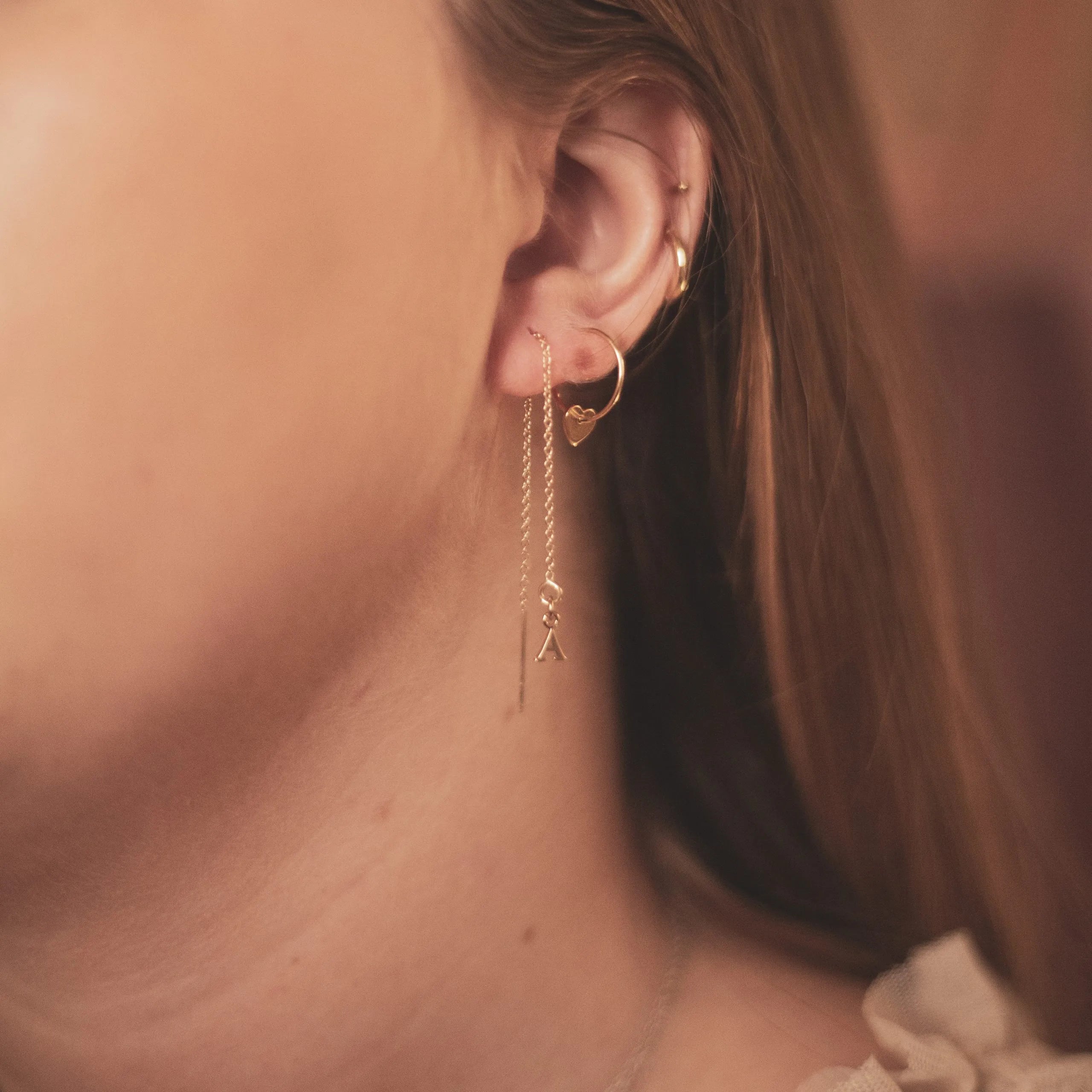 Pendientes de aro con forma de corazón de Minnie