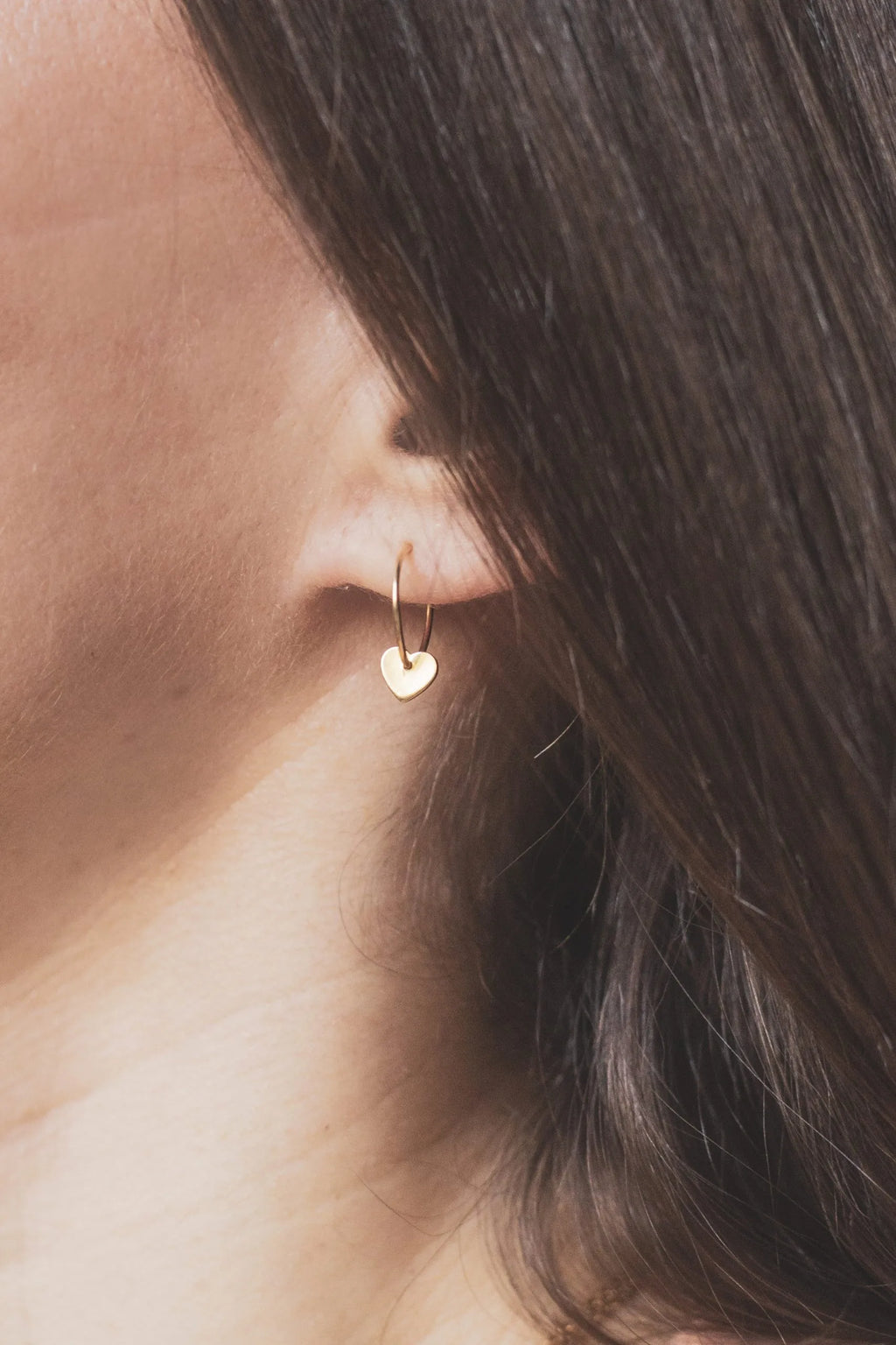 Minnie Hoops Heart Earring