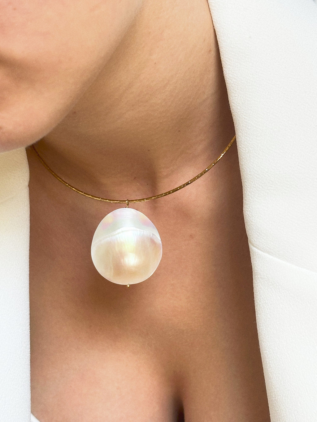 Collier Moon Pearl