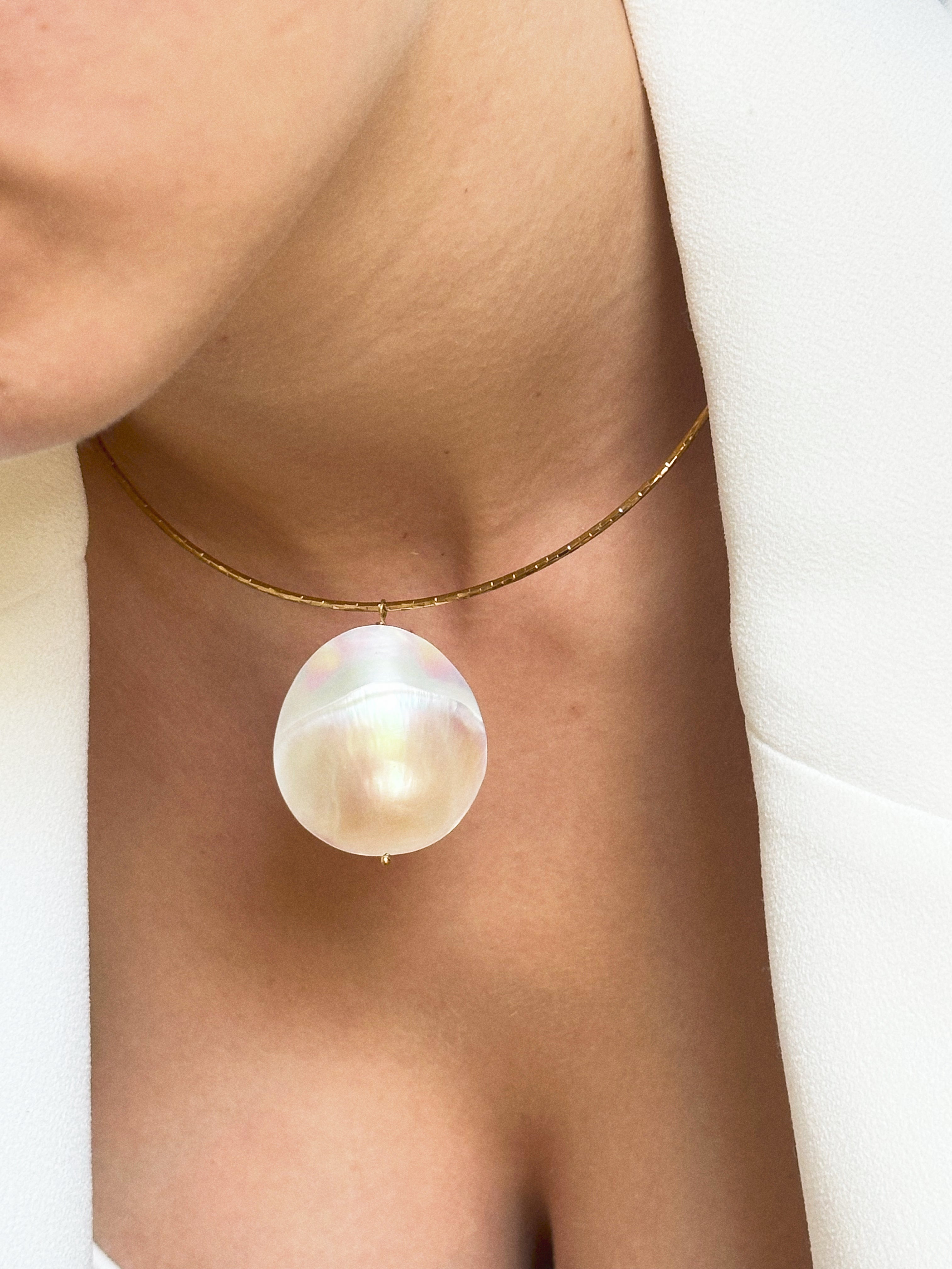 Collier Moon Pearl