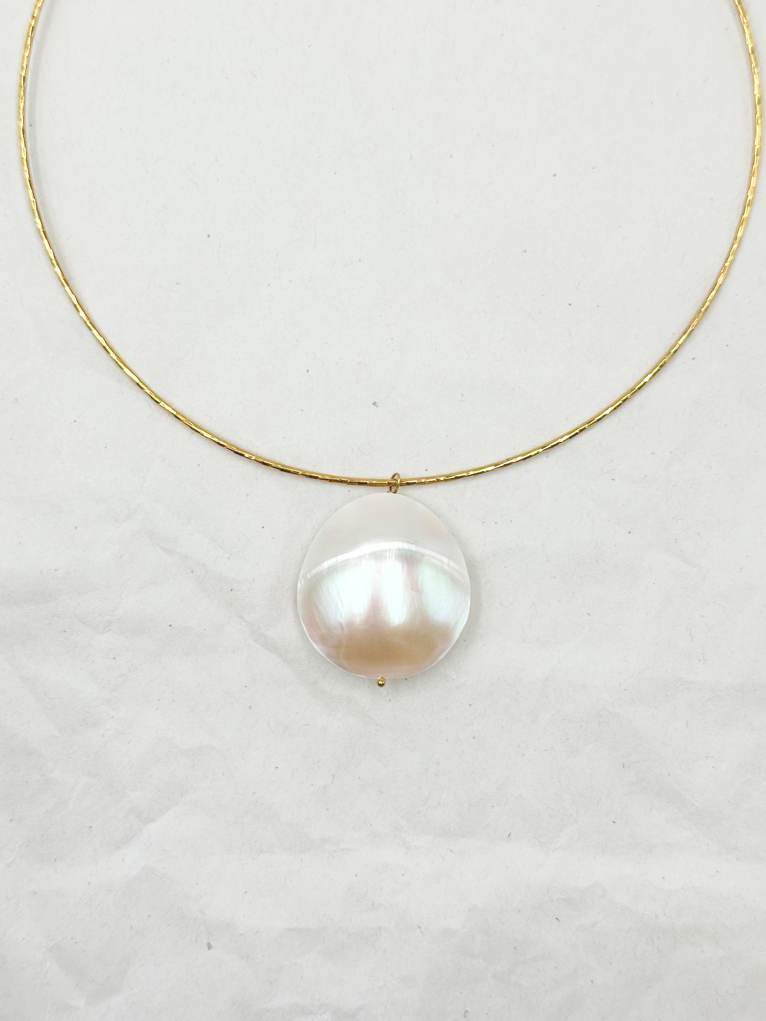 Collier Moon Pearl