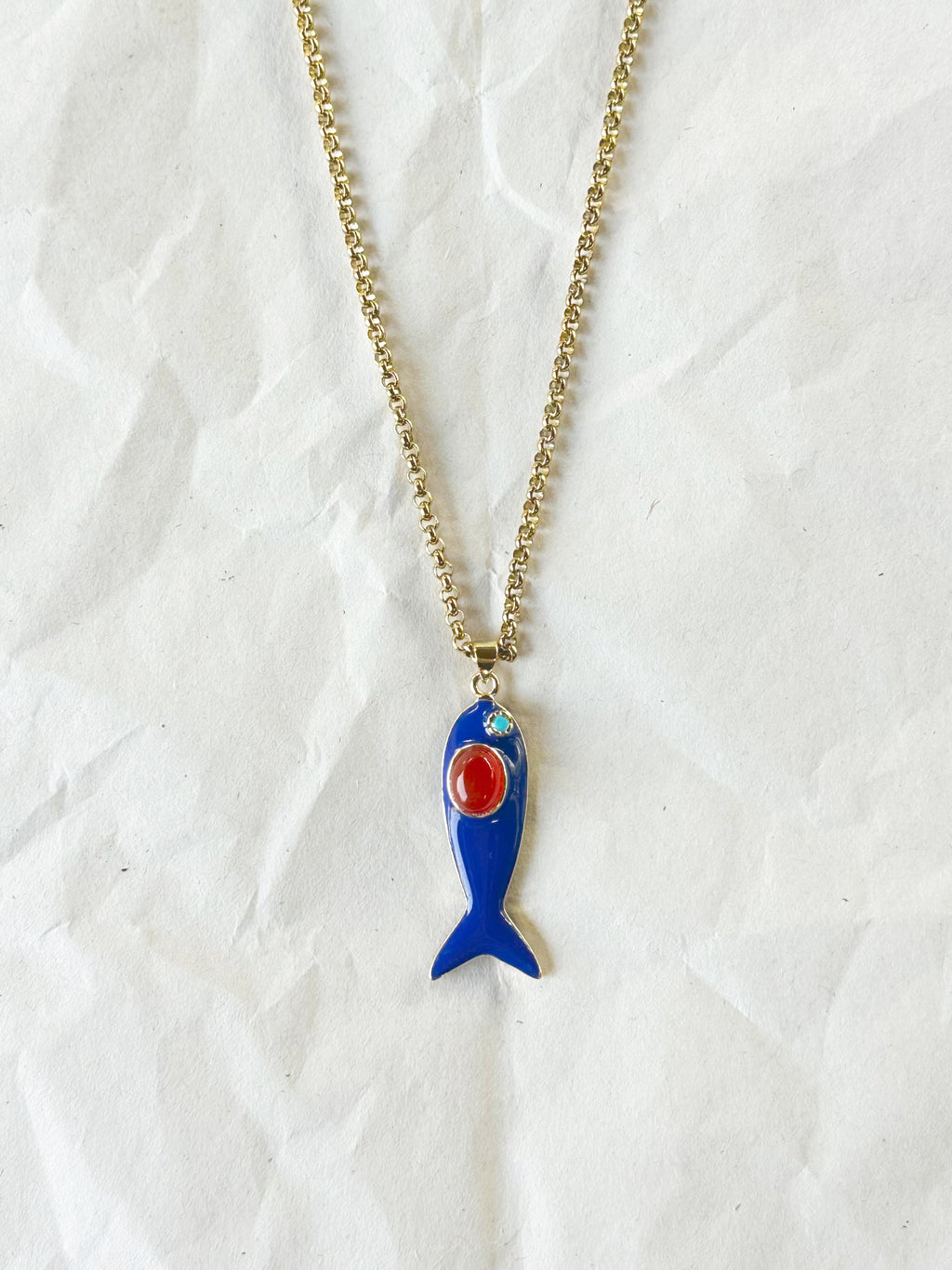 Collier Lucky Azul