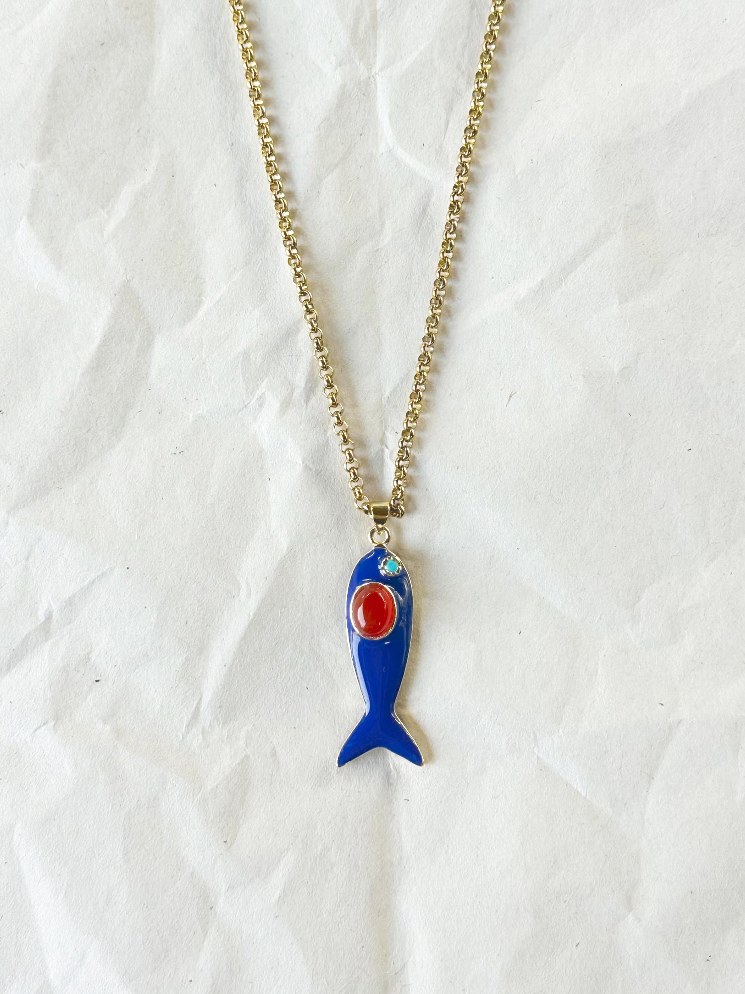 Collier Lucky Azul