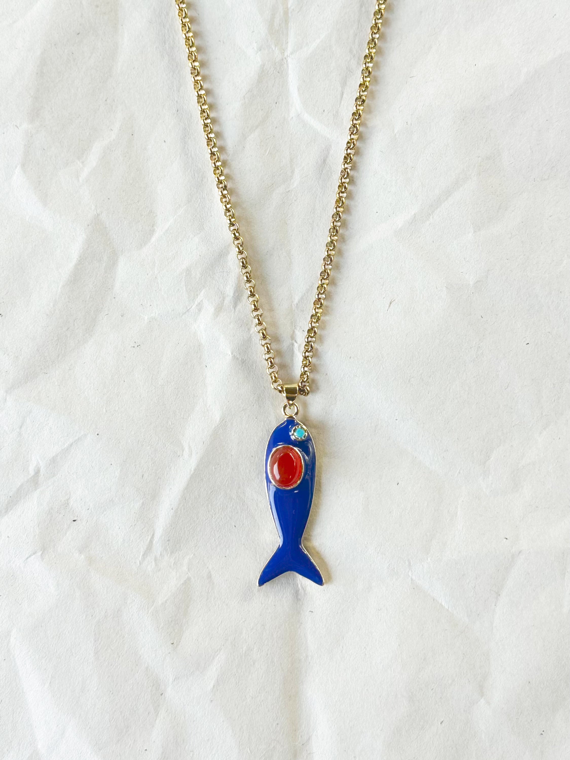 Collier Lucky Azul