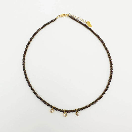 Collier Trilogie Pirite