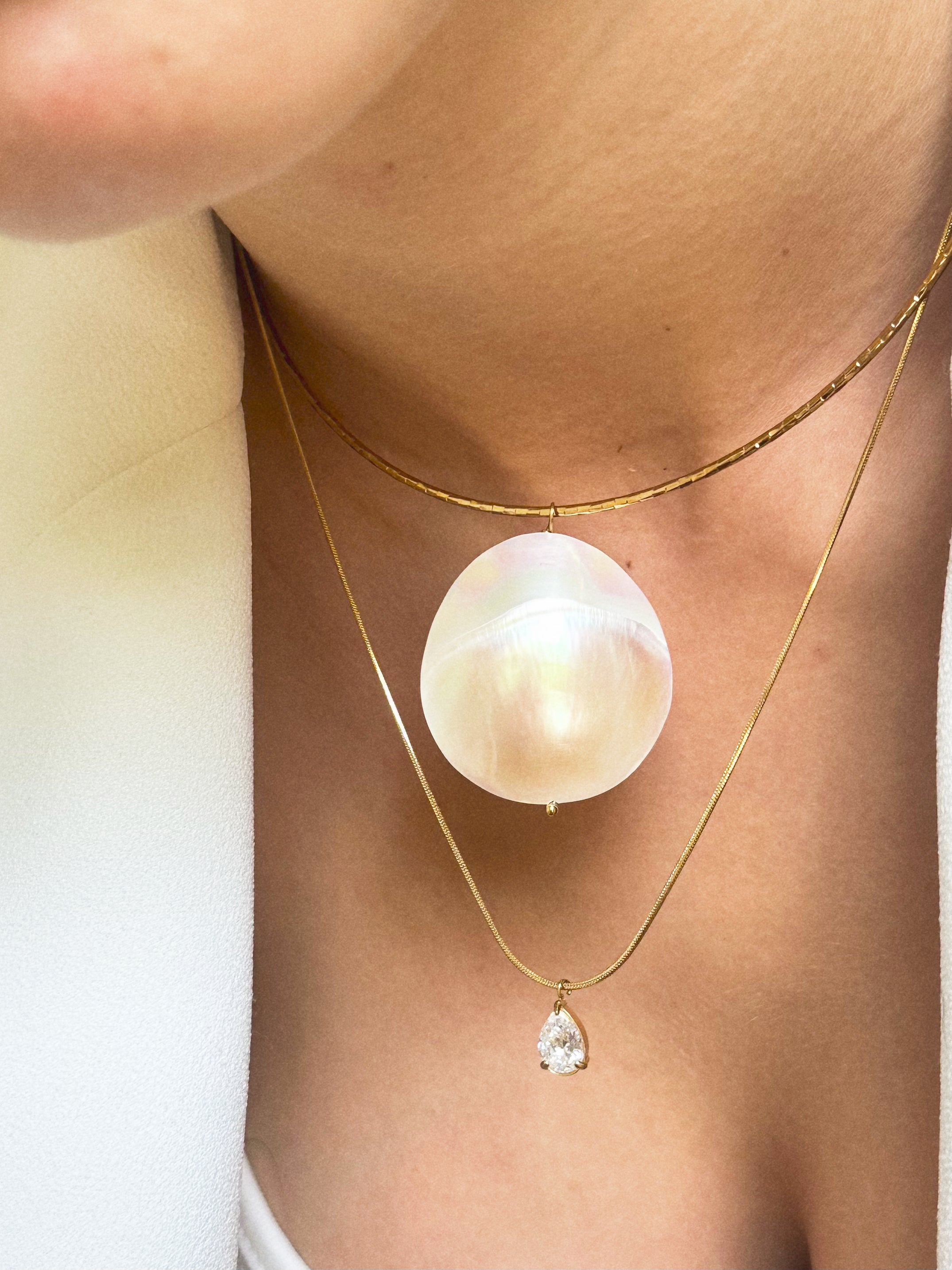 Collier Moon Pearl
